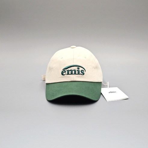 EMIS 이미스 뉴 로고 볼 캡 베이지그린 국내배송