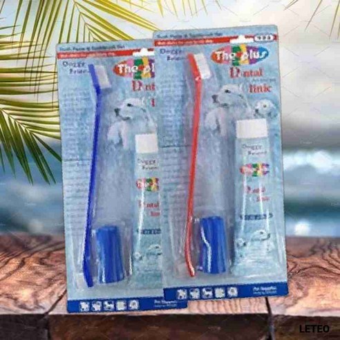 바우먀우 360도 촘촘 반려동물 칫솔, 1개, 화이트+옐로 강아지치약 12 도기프랜드 더플러스 치약 칫솔 세트 강아지양치 강아르는치약, 80g, 1개