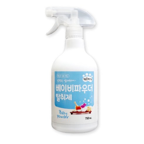 깨끗하개 강아지탈취제 냄새제거 베이비파우더향750ml