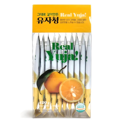 해맑음 그대로 갈아만든 유자청 스틱, 10개, 1개입, 42g