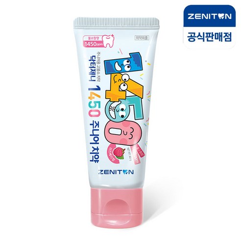 제니튼 1450 고불소 주니어치약 라즈베리향 60g, 1개