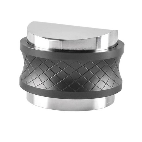 더블 사이드 58mm 커피 분배기 커피 레벨러 조정 가능한 깊이 diy 핸드 탬퍼 분배 도구 커피웨어 breville portafilter, 금속, 회색