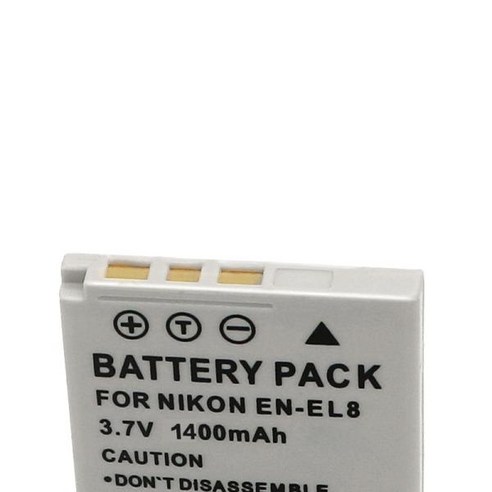 니콘 쿨픽스 카메라 배터리 ENEL8 EN EL8 1400mah EN-EL8 P1 P2 L1 L2 S1 S2 S3 S4 S5 S6 S7 S7C S8, 1) 1PCS
