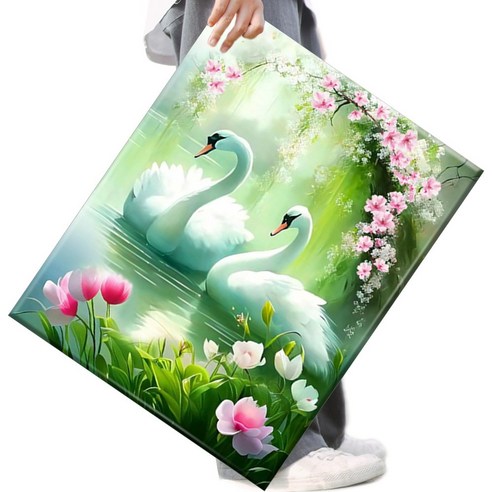 FASEN 액자 보석십자수 캔버스형 DIY 키트 40 x 50 cm, FAN117, 1세트