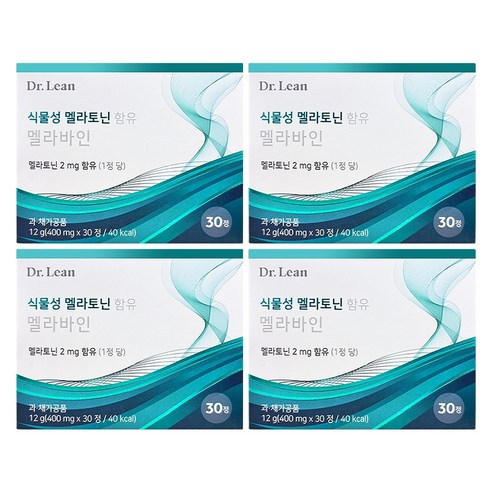 닥터린 식물성 멜라토닌 함유 멜라바인 400mg x 30정 3박스, 설빈 물티슈 1팩, 3개