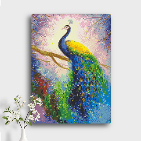 오늘의오브제 DIY 보석십자수 캔버스형 40x30cm, A3_03_공작, 1개