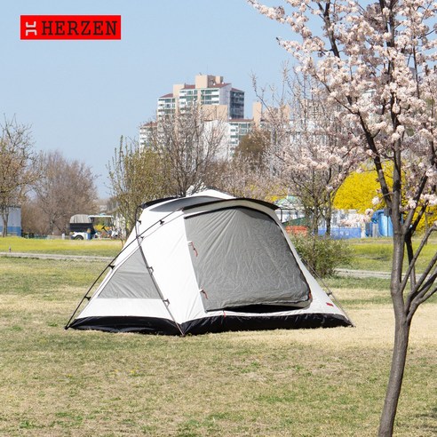 [에르젠]이화지작S5 면이너텐트 / 돔텐트, 아이보리(블랙폴대)