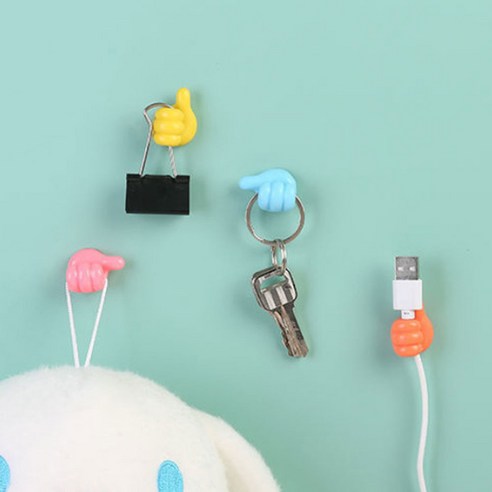 깔끔하고 편안한 작업공간을 위한 데일리퍼블릭 엄지 충전기 전선 케이블 정리 홀더 걸이