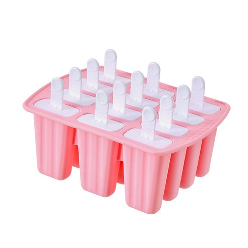 다나에 아이스크림 금형 플라스틱 아이스 래터를 가져 가기 쉬운 만화, 12 핑크
