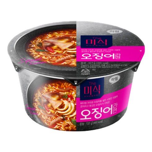 더미식 오징어 컵라면 127g, 5개