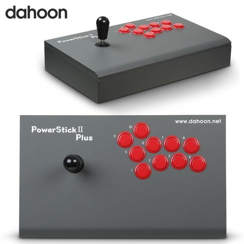 철권조이스틱 다훈전자 DHU-3300 PowerStick 2 PLUS 다크그레이/대형/일반용/게임 조이스틱 /라즈베리파이 킹오브파이터즈 GGPO, 1개 Best Top5