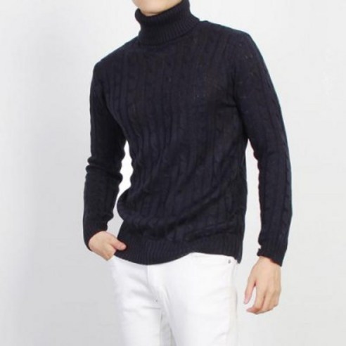 더마인드 남성 터틀넥 목폴라티 YO꽈배기폴라(무료배송)