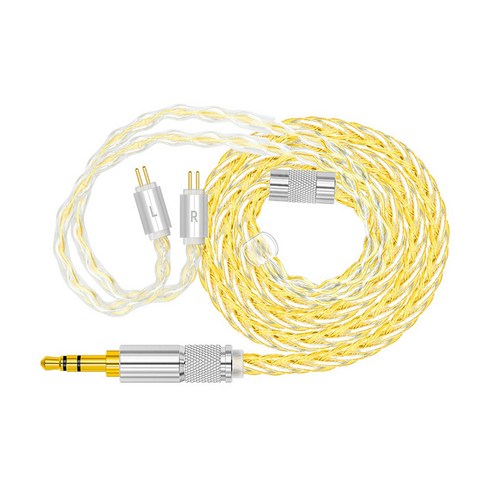 은도금 MMCX 2PIN 0.78mm 커스텀 이어폰 케이블, 2PIN 0.78mm 골드실버