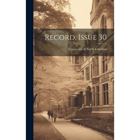 (영문도서) Record Issue 30 Hardcover, Legare Street Press, English, 9781020602368