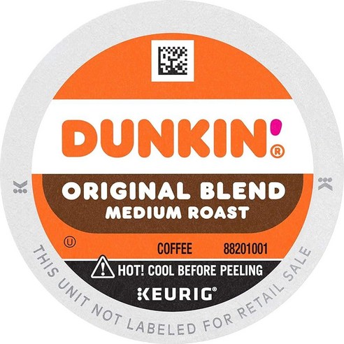 Dunkin Donuts K-Cup 포드 오리지널 블렌드 22/박스, 0.37 Ounce (Pack of 22), 22개 웨어러블유축기 Best Top5