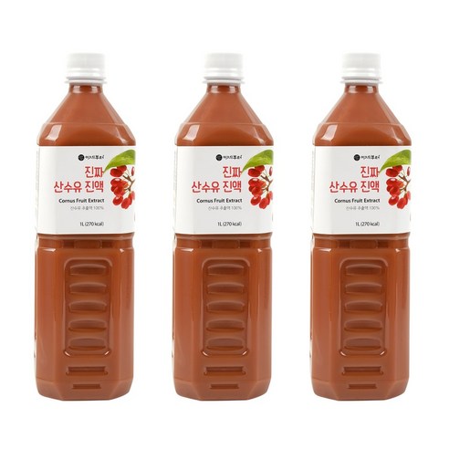 이제부터 진짜 산수유 진액, 1L, 3개