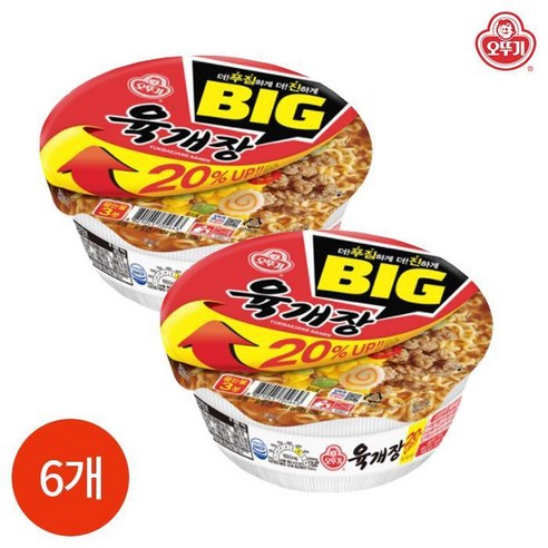 오뚜기 육개장 사발면 104g x 6개