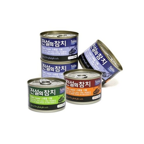 테비 전설의참치 고양이캔 3종 160g x 24개 세트, . 연어맛