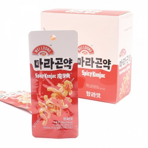 웨이룽 마라곤약 향라맛 중국 간식 술안주 베스트 맥주 마른 안주