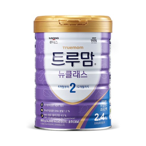 일동후디스 트루맘 뉴클래스 분유 2단계 6~12개월, 4000g, 1개