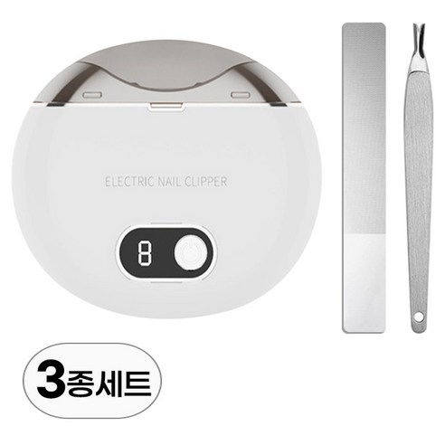 유아 전동 손톱 깎이 세트, 스마트 네일 트리머와 발톱 정리기 포함한 케어 세트 – R99660W (화이트, 3종) 신생아손톱 유아 전동 손톱 깎이 세트, 스마트 네일 트리머와 발톱 정리기 포함한 케어 세트 – R99660W (화이트, 3종) 신생아손톱