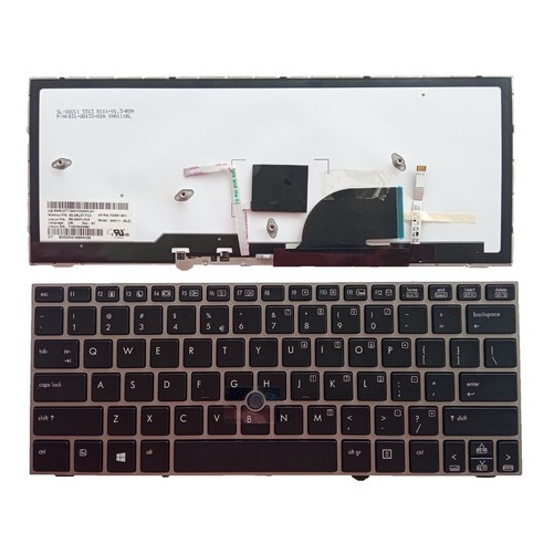 백라이트 실버 프레임 미국 레이아웃 키보드