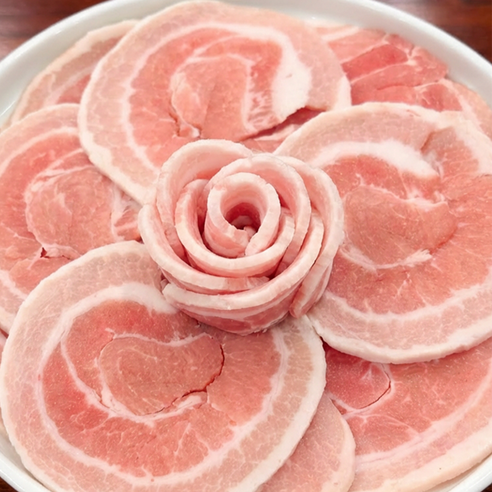 듀록 흑돼지 눈꽃삼겹살 500g 800g 고소한 마블링 구이용 냉동, 1개, 800g