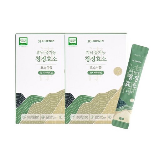 휴닉 유기농 청정 곡물발효효소 3g 30포 /역가수치 최소30만 식물성유산균 쾌변 소화, 90g, 4개