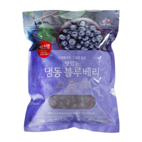 CJ 이츠웰 냉동 블루베리 1kg x 2봉, 2개