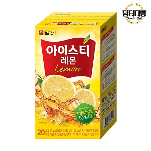 담터 레몬아이스티 20스틱 레몬홍차 대용량 분말, 20개