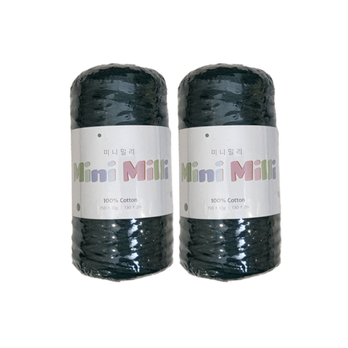 미니밀리실 버블 토트백 150g (총 300g), 2개, 715 다크그린
