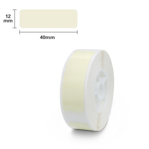 라벨기 라벨프린터 niimbot d11 label 종이 화이트 라벨 스티커 d11 label tape 12mm 15mm labels for d11 휴대용 라벨 프린터 이름, 12-40mm