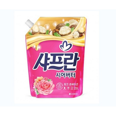 샤프란 핑크센세이션 섬유유연제 로즈향 리필, 2.1L, 3개