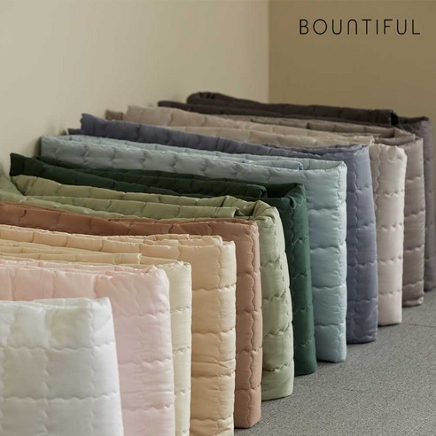 고품질 소재와 다양한 컬러로 더 편안한 수면환경을 제공하는 바운티풀 침대패드