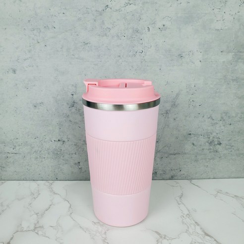 KORELAN공급 304 스테인리스강 커피잔 큰 입 보온컵 창의 자동차컵 플라스틱, 북구분, 380ml