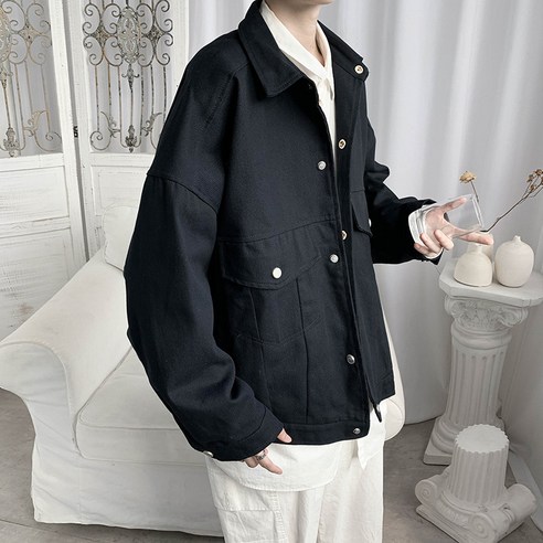일본 패션 브랜드 작업복 자켓 남성 국가 패션 기능 바람 느슨한 Bf 유행 잘 생긴 학생 카키 캐주얼 자켓