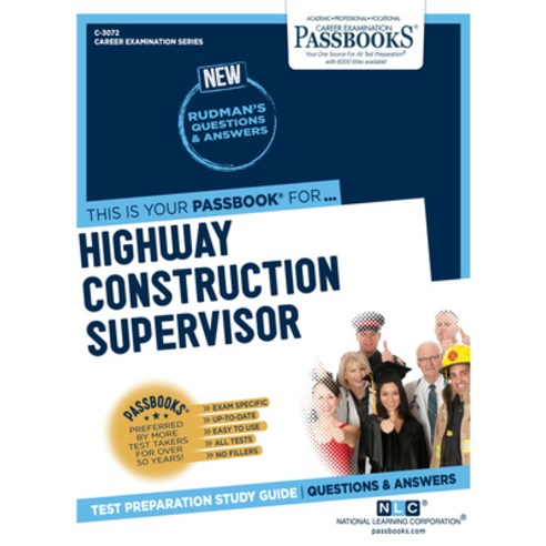 Highway Construction Supervisor Volume 3072 Paperback, Passbooks, English, 9781731830722