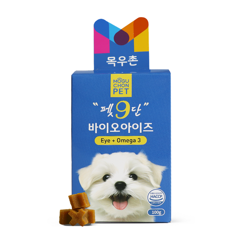 목우촌 펫9단 강아지 눈물 자국 눈 영양제 100g, 바이오 아이즈, 눈물개선/눈건강, 1개