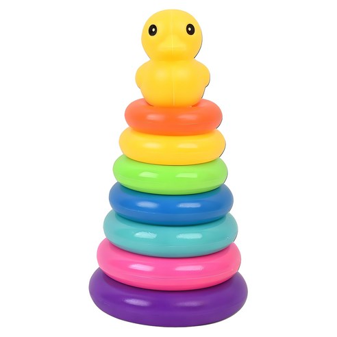 우리 아이 첫 장난감, 7단 오리 링토스 링쌓기로 시작해보세요! 돌아기장난감