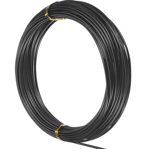 공예용 철사 알루미늄 와이어 공예 철사 아트 컬러 분재 분재용, black