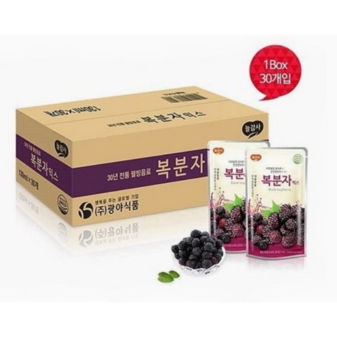 광야 복분자농축액 복분자 즙 진액 파우치 130mlX30포, 130ml, 30개