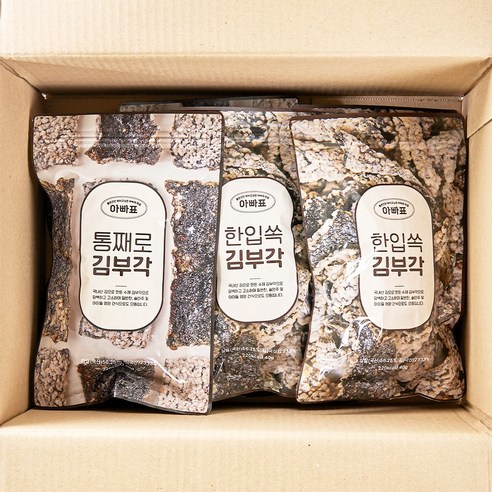 전북 남원 수제 찹쌀 조각 김부각, 5개, 40g