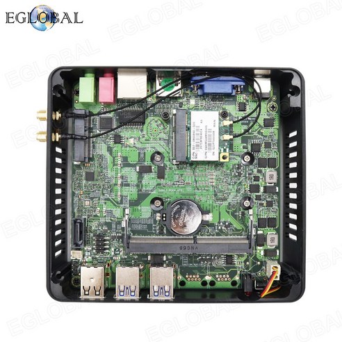 올인원컴퓨터 Eglobal-가장 저렴한 포켓 미니 컴퓨터 인텔 코어 i3 i5 i7 CPU DDR3L Ram 무소음 팬 PC VG, 01 4GB RAM 128GB SSD, 06 Core i3 4010U