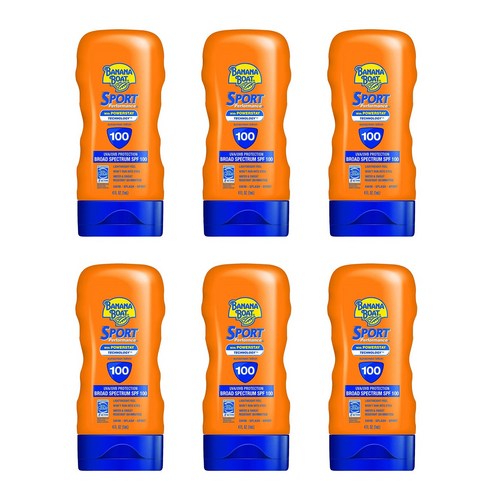 바나나보트 스포츠 퍼포먼스 선스크린 로션 SPF100, 110ml, 6개