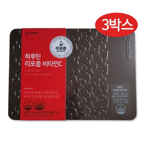 하루틴 리포좀 비타민C 1100mg x 90정 3개월 틴케이스 단품, 1개