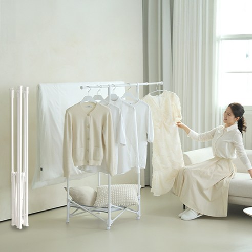 빨래 널기, 이제 허리 굽히지 마세요! 5초 만에 뚝딱 접히는 마법 같은 건조대 후기 양드레이불건조대