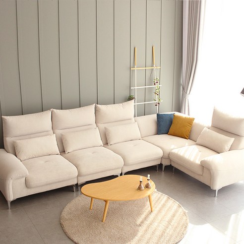 갓성비 끝판왕! 자네트 에이지 6인용 코너형 소파, 지금 바로 거실 인싸템 등극!