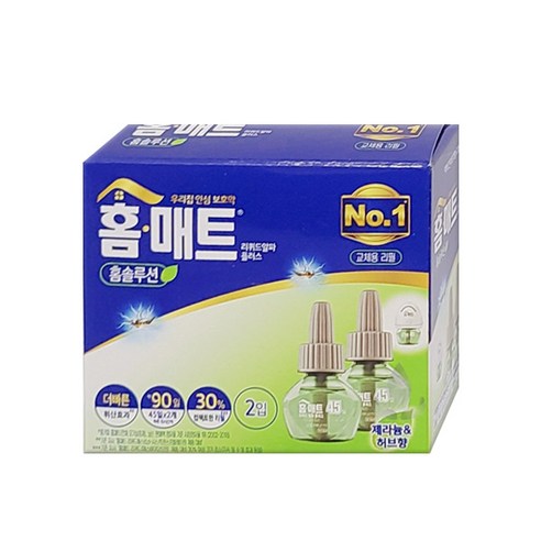 홈매트 홈솔루션 허브 리필 2p, 58ml, 1개