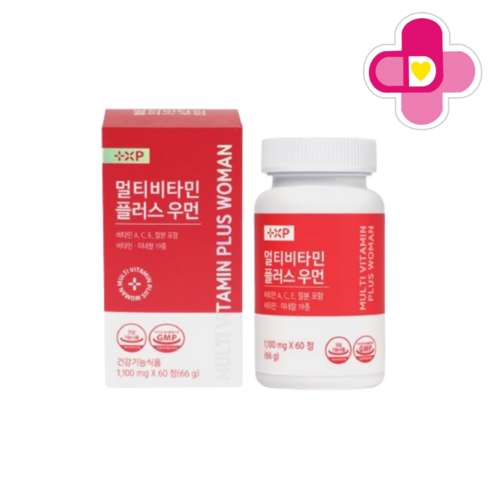 비타민하우스 플러스엑스팜 멀티비타민 플러스 우먼, 1개, 60정