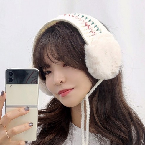 귀마개 귀도리 방한용품 니트 여성 귀달이 모자